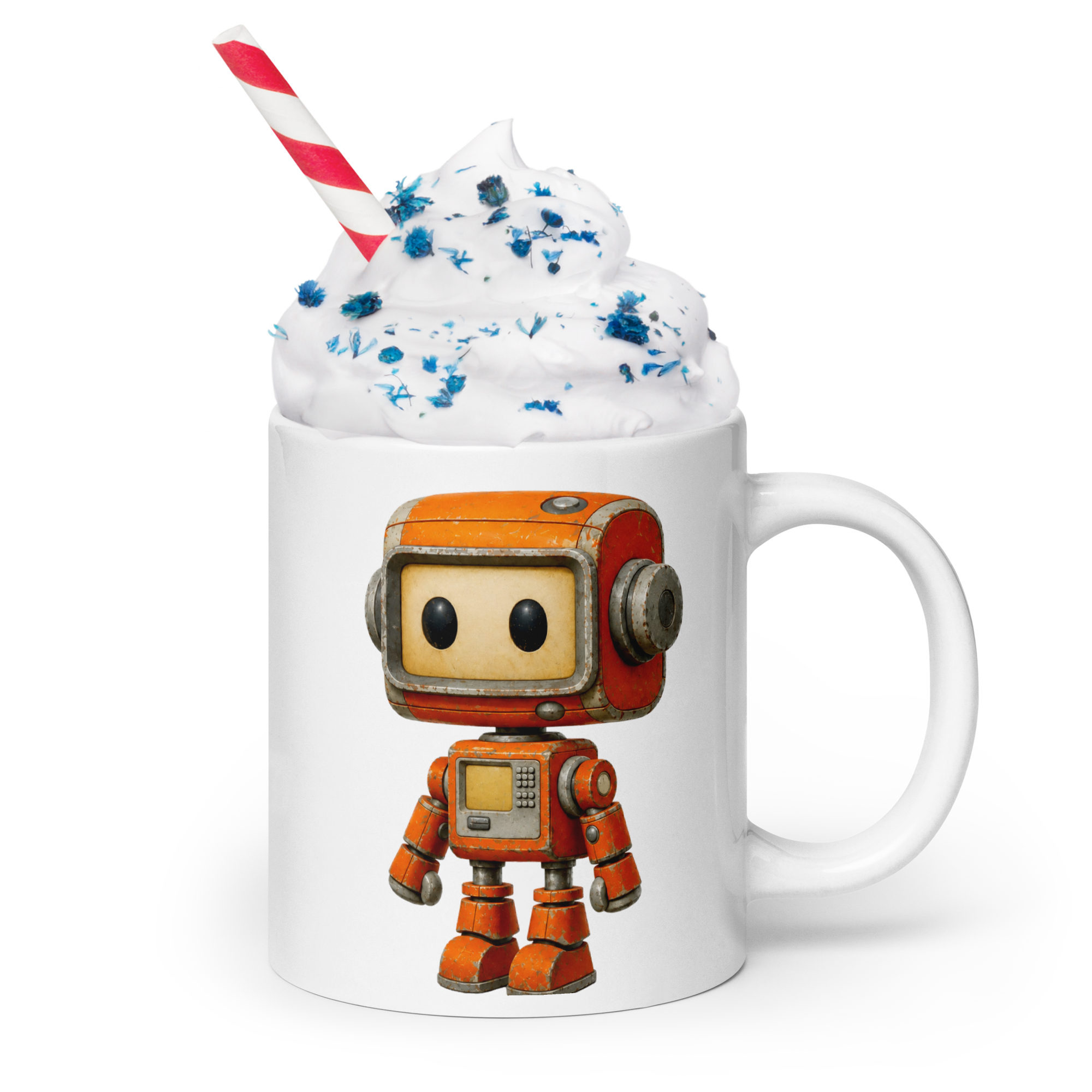 Nano Bot Large White Mug